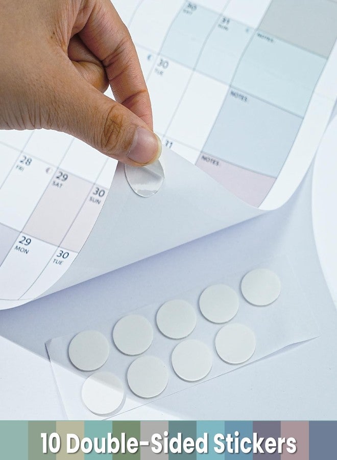 Coboll 2026 Yearly Wall Calendar - 2026 Wall Calendar in One Page, January - December, 34.8'' x 23.1'', Thick Paper Folded, 2026 Yearly Calendars 12 Months with Round Stickers - Image 4